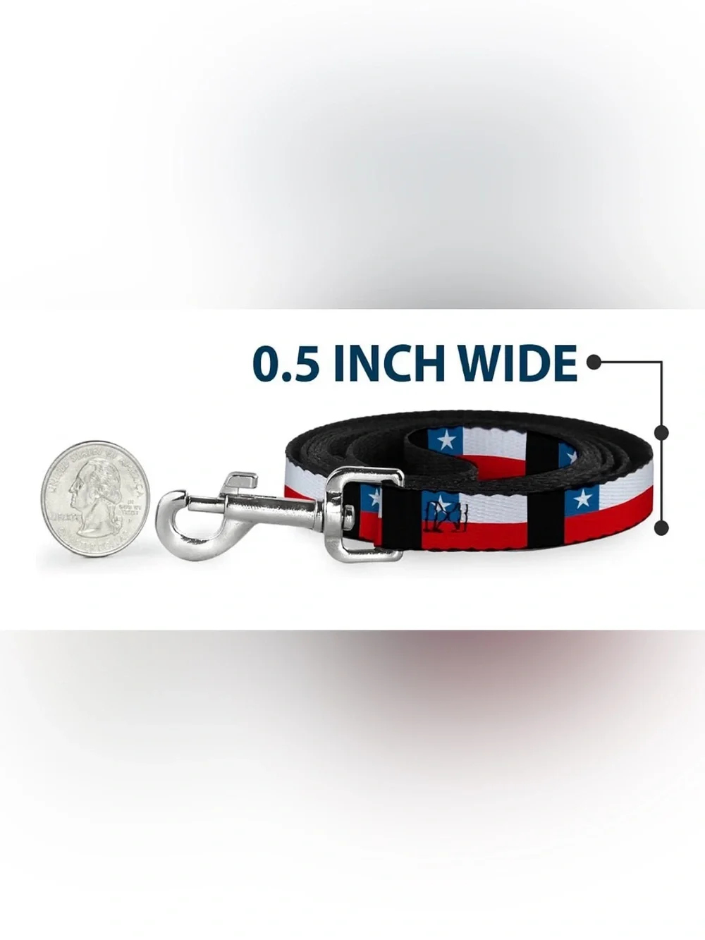 BUCKLE DOWN CHILE 🇨🇱 1/2” 4’ DOG LEASH NEW